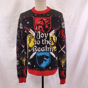 GAME of Thrones JOY TO THE REALM Mens Knit Sweater